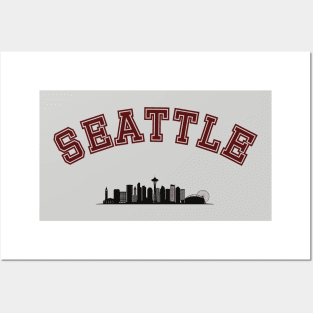 Seattle Skyline Posters and Art